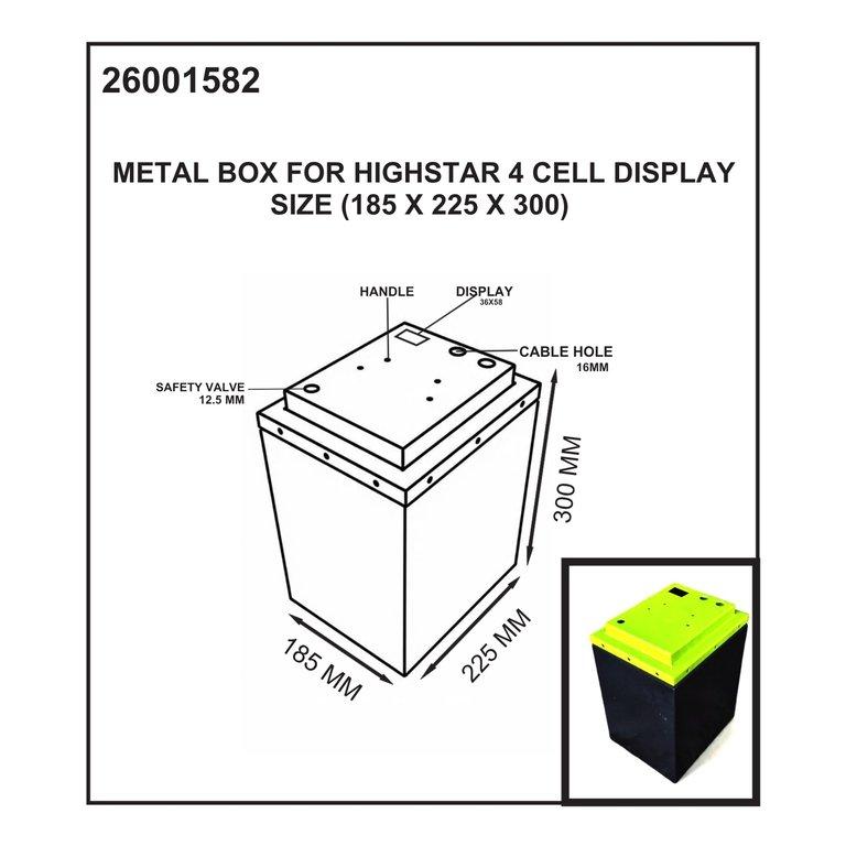 Metal Box for Highstar 4 Cell Display (185x225x300 mm) - Image 2